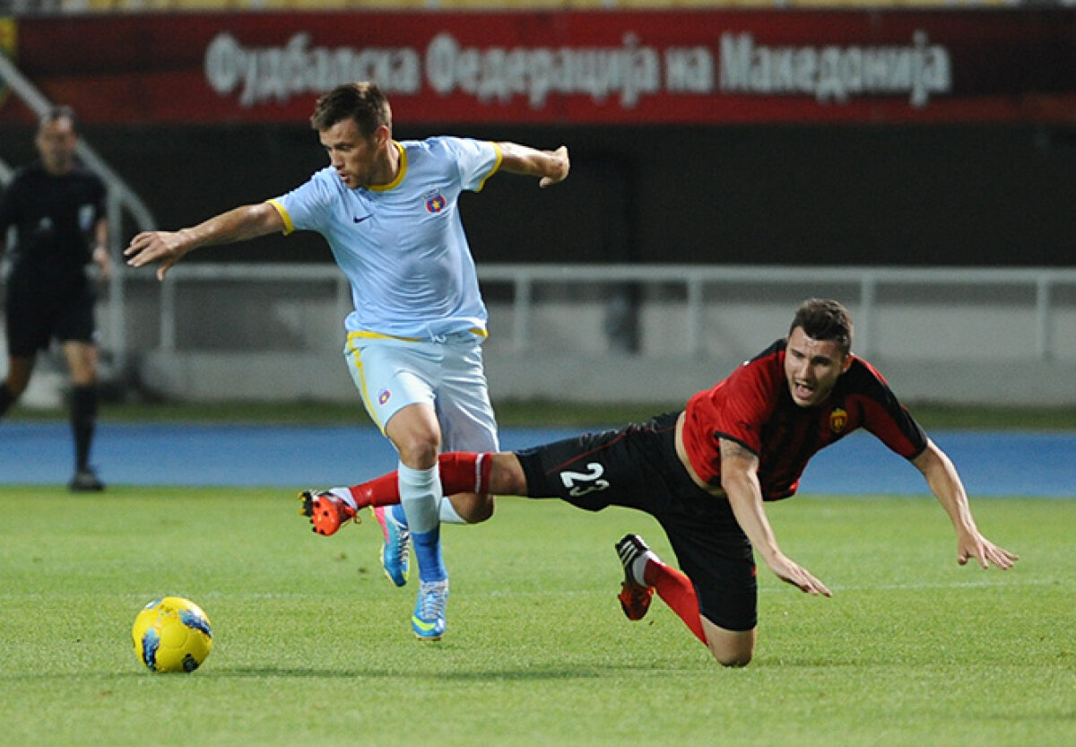 FOTO Încă doi paşi » Steaua a învins-o pe Vardar şi în Macedonia, 2-1, şi e gata de înfruntarea cu Dinamo Tbilisi