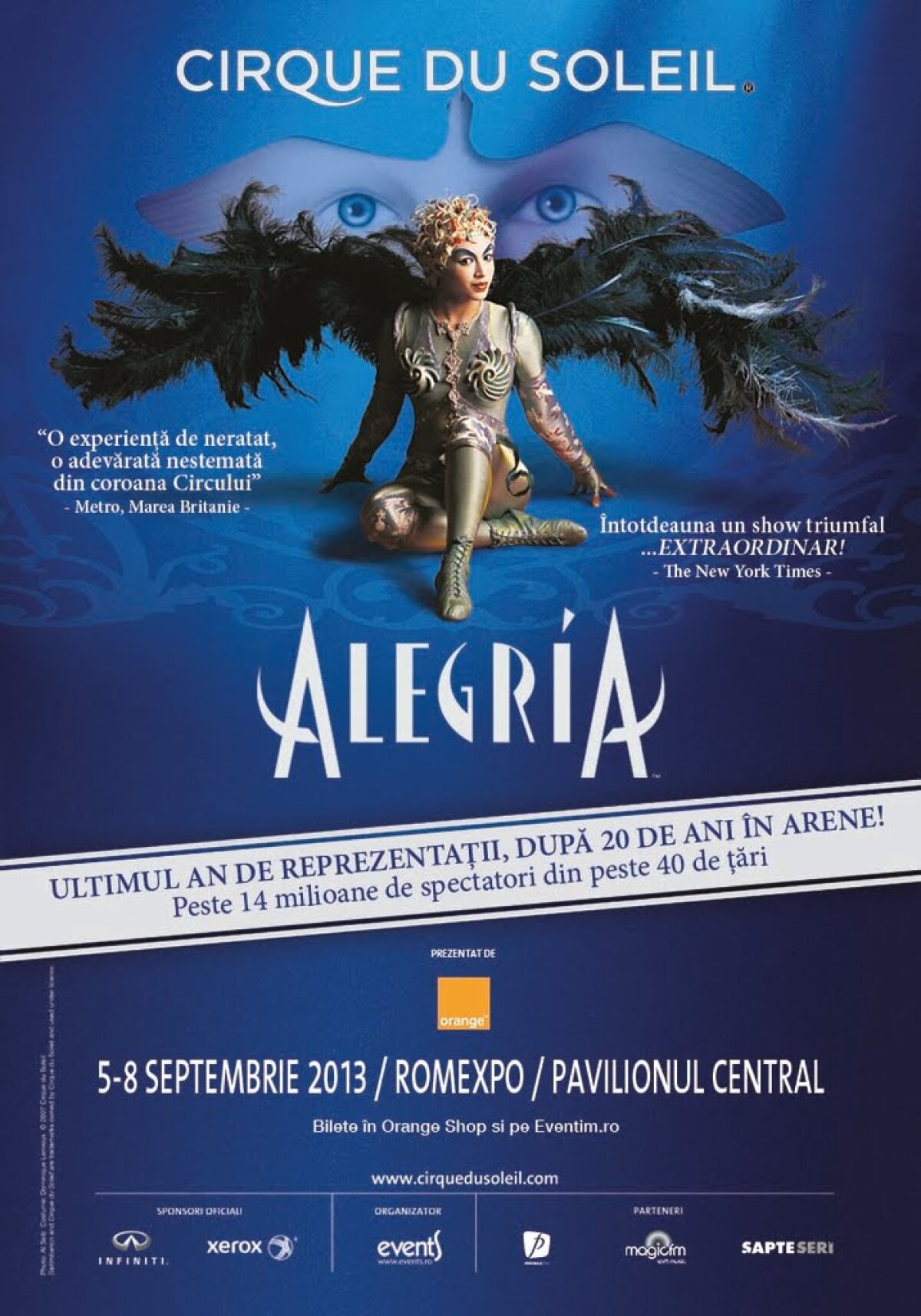 Cirque du Soleil - costume fabuloase pentru spectacolele din Bucureşti, Alegria! Vezi programul şi preţurile showului