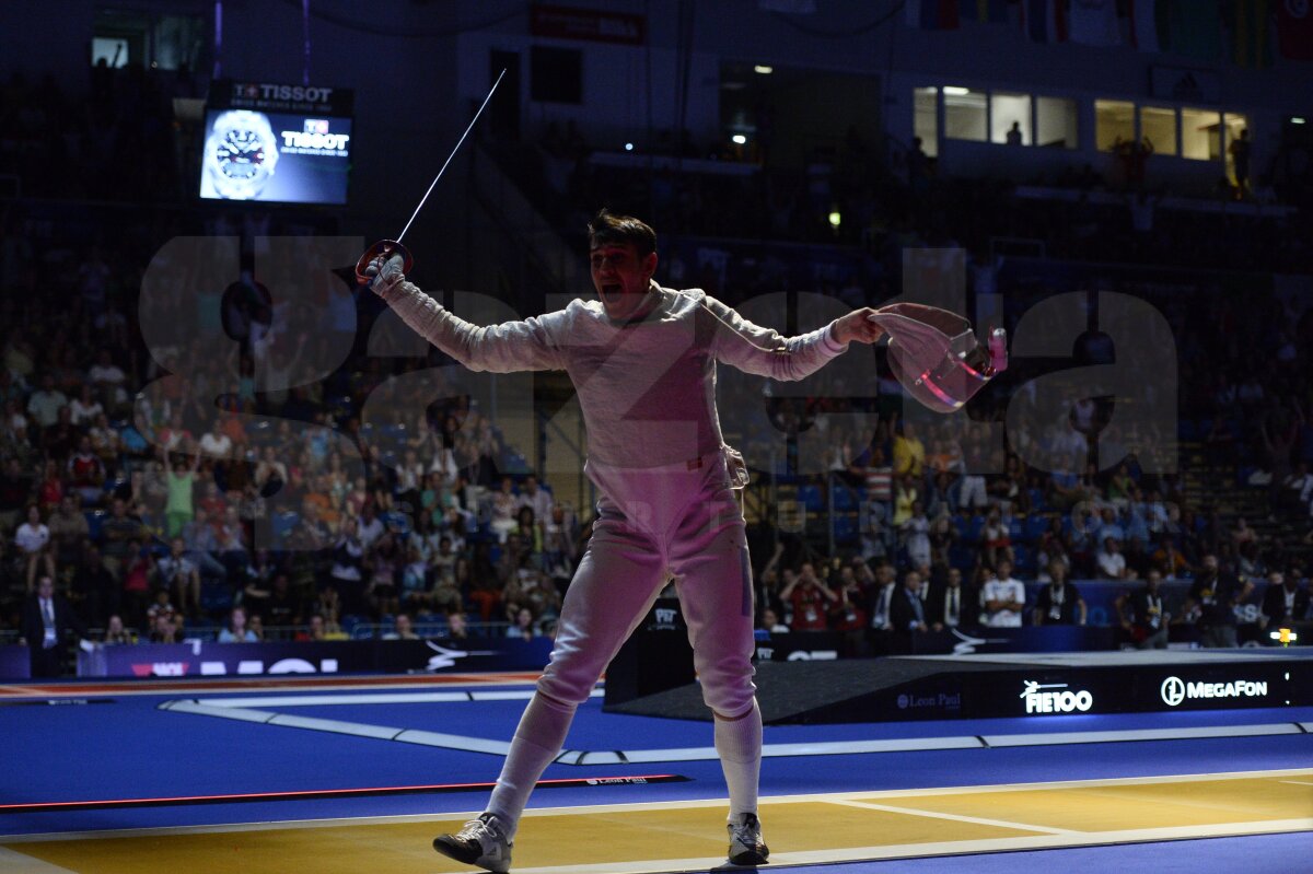 GALERIE FOTO Argint la Mondiale! » Echipa masculină de sabie a României a fost învinsă în finală de Rusia
