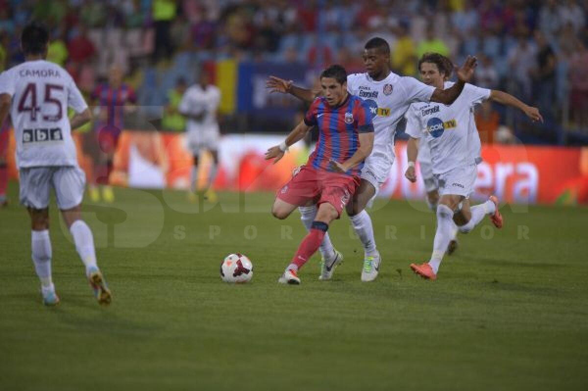 VIDEO+FOTO Steaua s-a impus cu un categoric 3-0 în derby-ul cu CFR Cluj! Urmează Legia