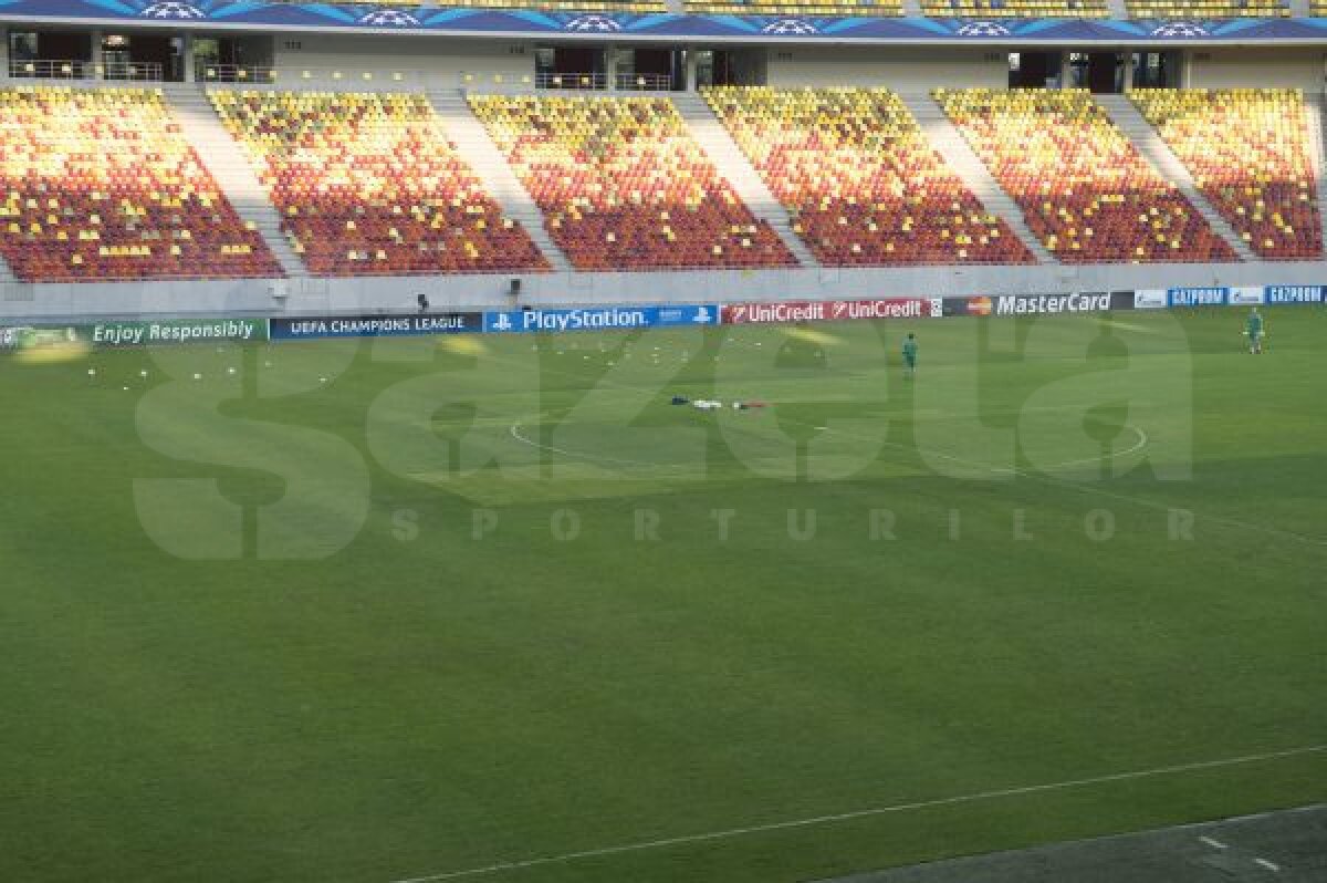 FOTO Bine aţi venit pe Cîmp Arena! » Gazonul arată execrabil înainte de Steaua - Legia
