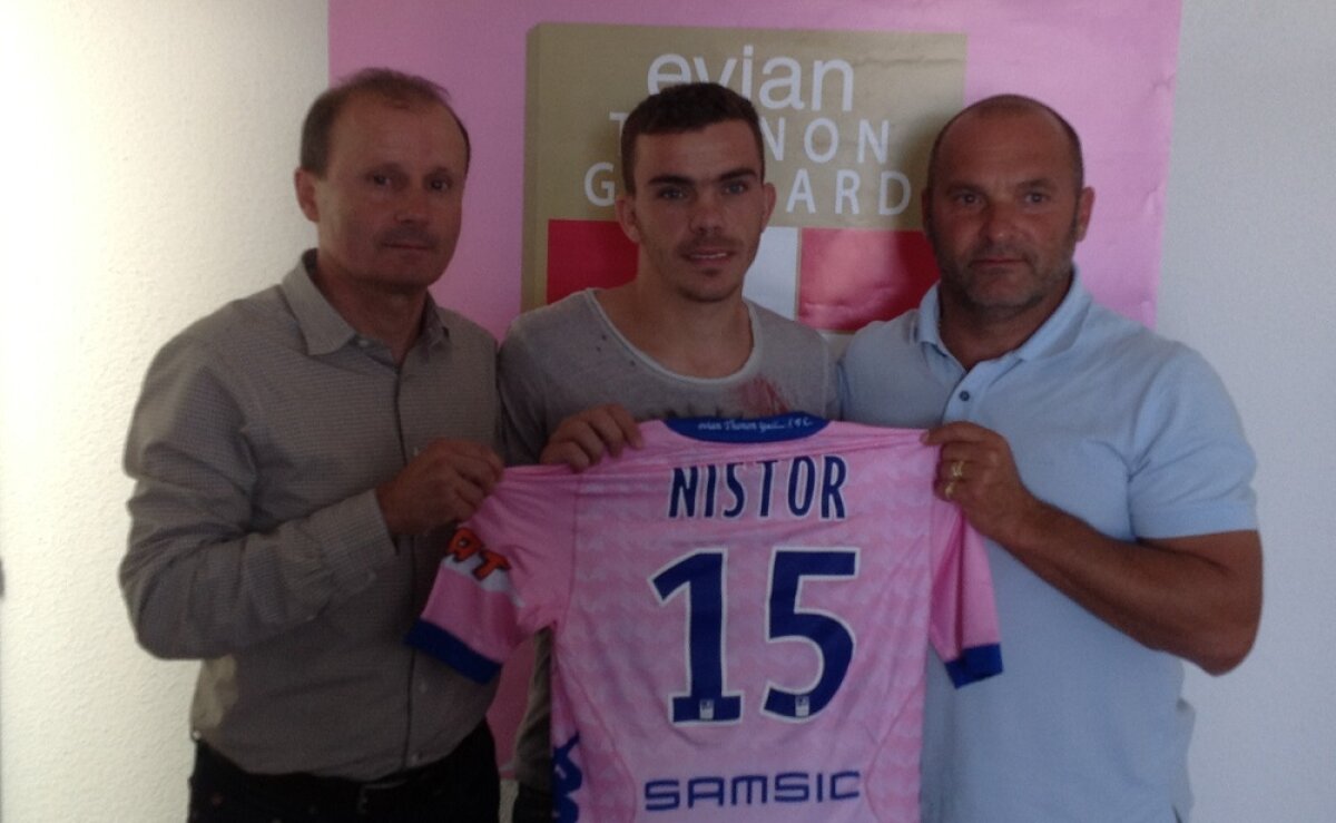 FOTO Nistor a fost prezentat oficial la Evian : ”Totul pare a fi ca într-o poveste”