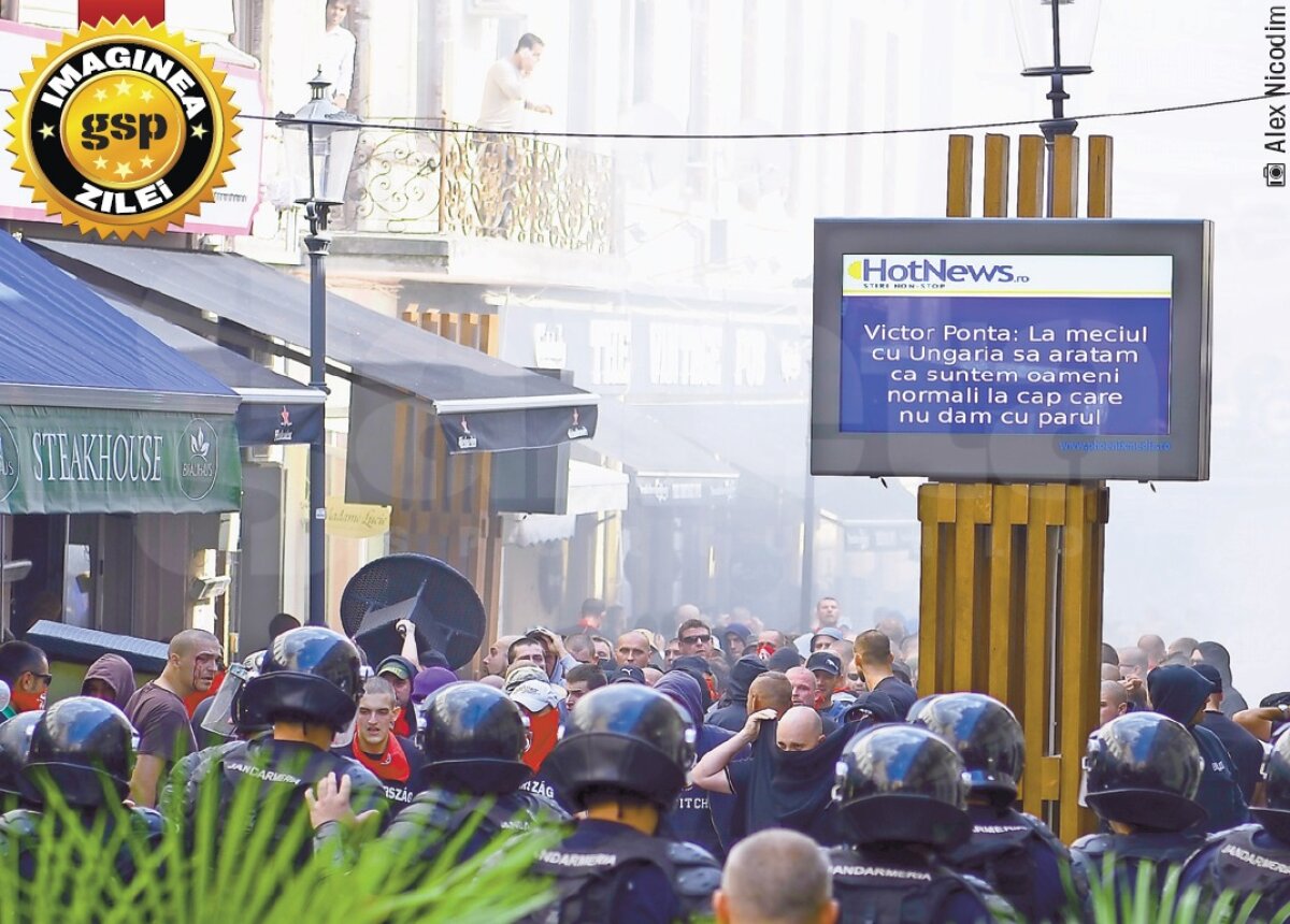 Poza zilei, după România-Ungaria » Victoraş, cine dă cu parul?