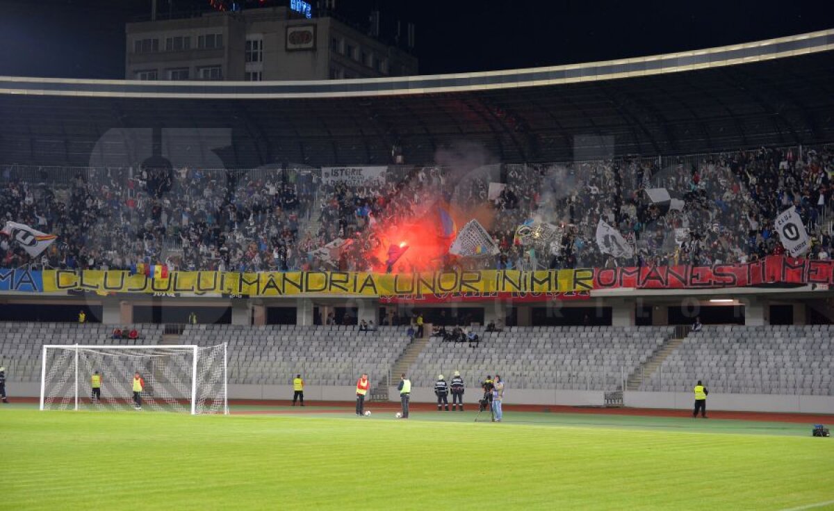 Galerie FOTO Galeria lui U Cluj a fost de Liga Campionilor » Spectacol în tribunele de pe Cluj Arena
