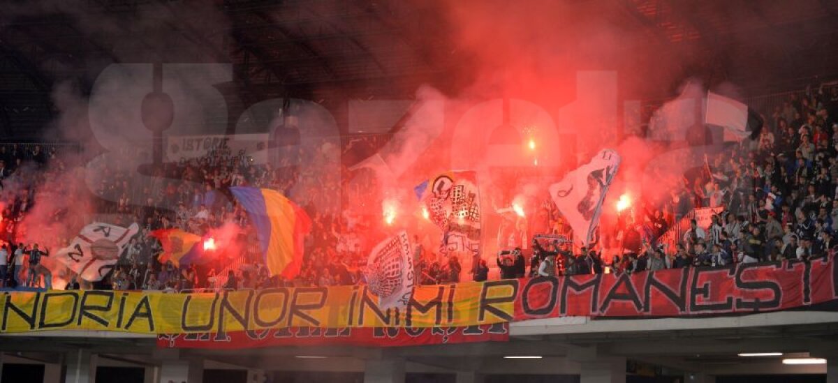 Galerie FOTO Galeria lui U Cluj a fost de Liga Campionilor » Spectacol în tribunele de pe Cluj Arena