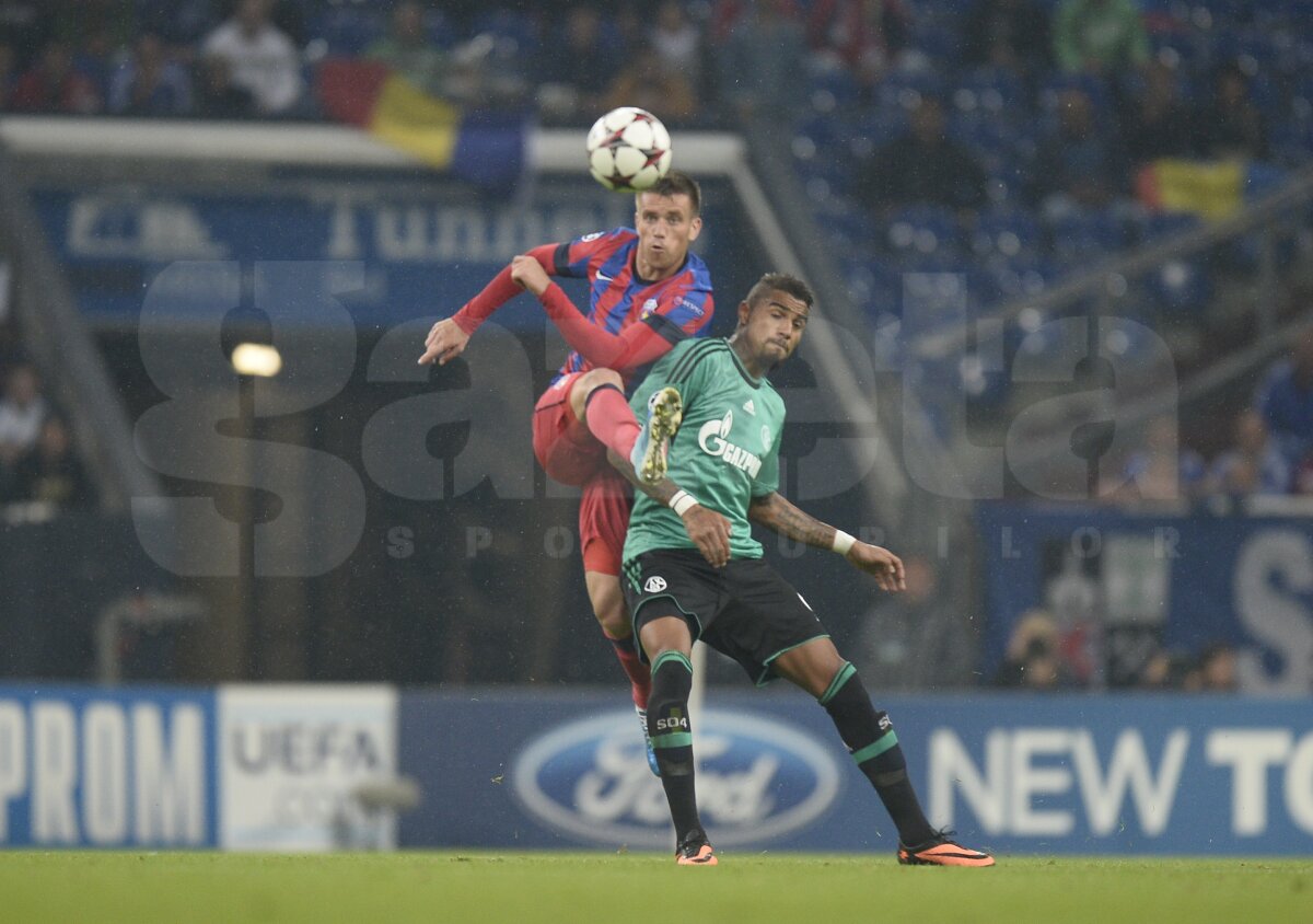 FOTO şi VIDEO Schalke - Steaua 3-0 » Roş-albaştrii au pierdut categoric primul meci din grupele CL