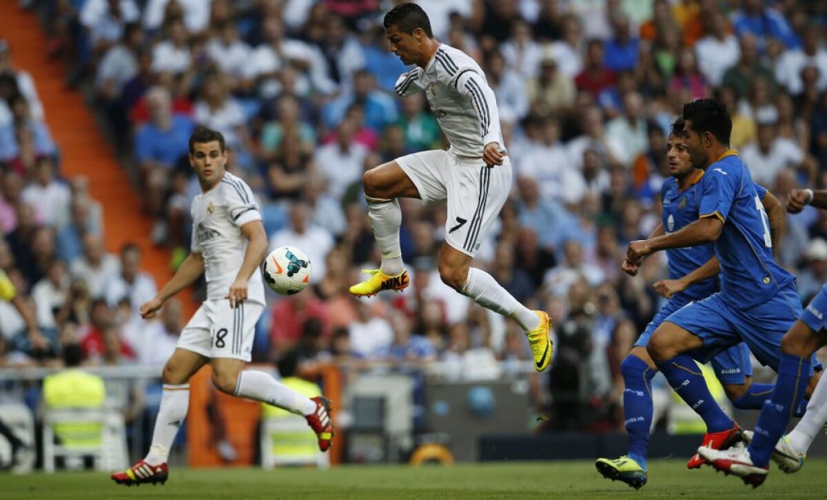 VIDEO ”Golgeterul Universal” » Ronaldo show: 13 şuturi, două goluri, unul cu călcîiul, la 4-1 cu Getafe