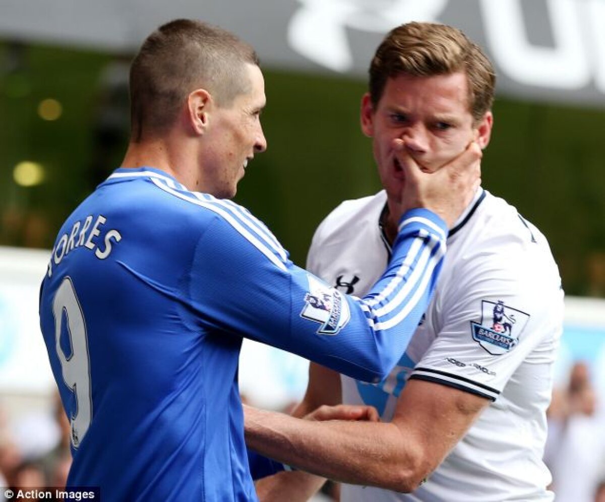 VIDEO Tottenham - Chelsea 1-1 » Scandal cu Torres la eliminare, Chiricheş doar rezervă la gazde