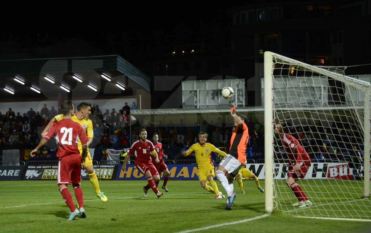 FOTO şi VIDEO Andorra - România 0-4 » Tricolorii au înscris de patru ori, dar s-au întrecut şi în ratări