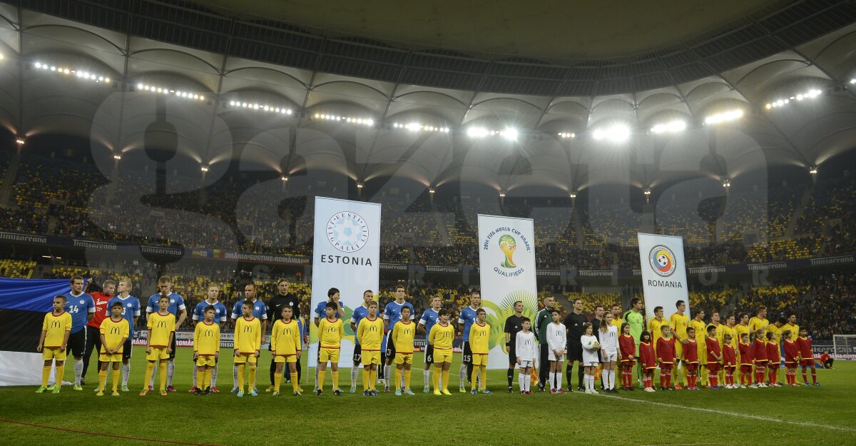 FOTO şi VIDEO România - Estonia 2-0 » Tricolorii s-au calificat la barajul pentru CM din 2014