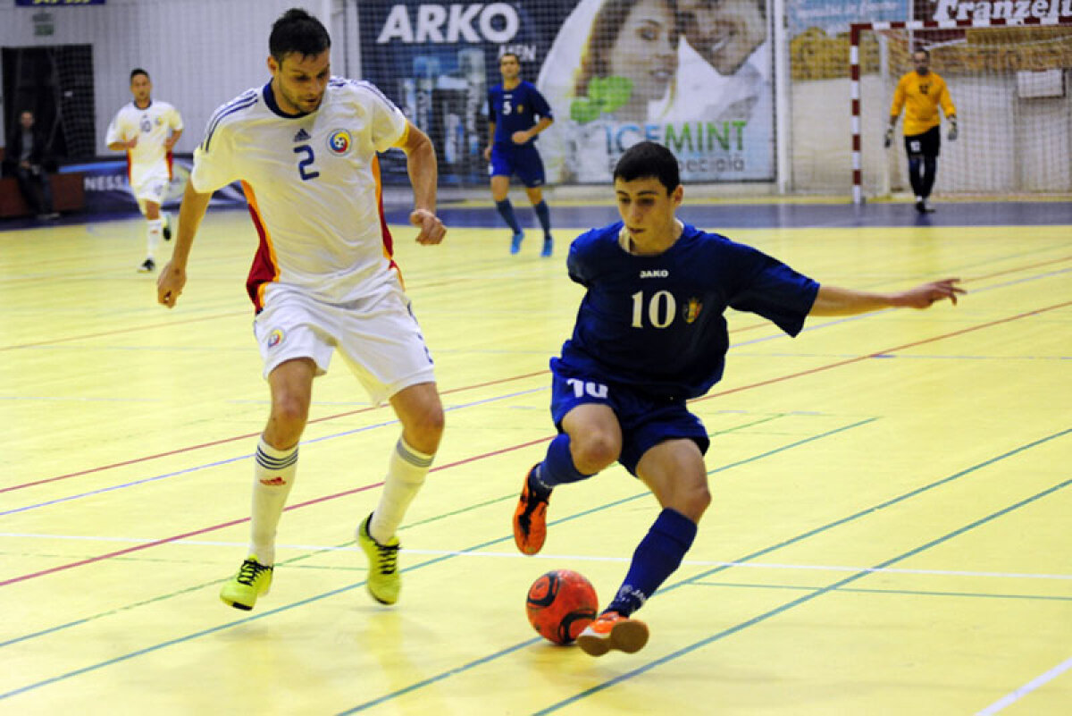 Dublă amicală România - Moldova, la futsal! Iată rezultatele