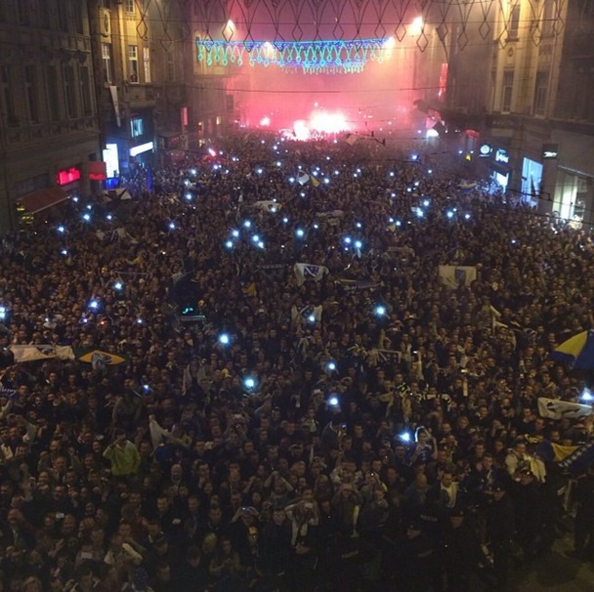 FOTO şi VIDEO Bucurie de nedescris în Bosnia după calificarea la Mondiale » Dzeko a filmat totul şi a postat imaginile pe internet