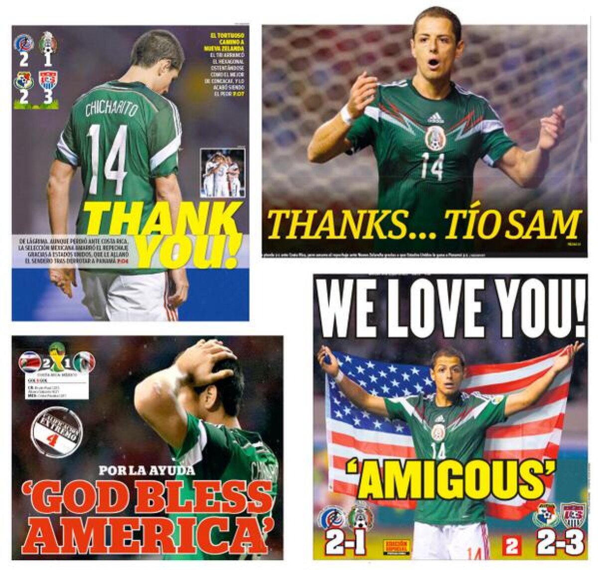 Infografia ţărilor calificate la Mondial » Mexicanii au titrat  "God bless America!", Uruguay nevoită să joace barajul