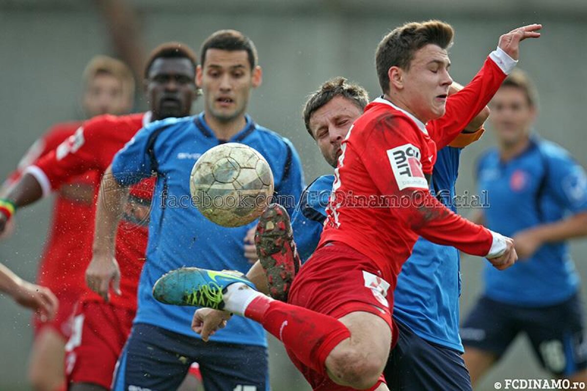 FOTO Dinamo 2 a făcut show, 3-0 cu Tunari! "Cîinii" au avut în teren 8 jucători sub 20 ani