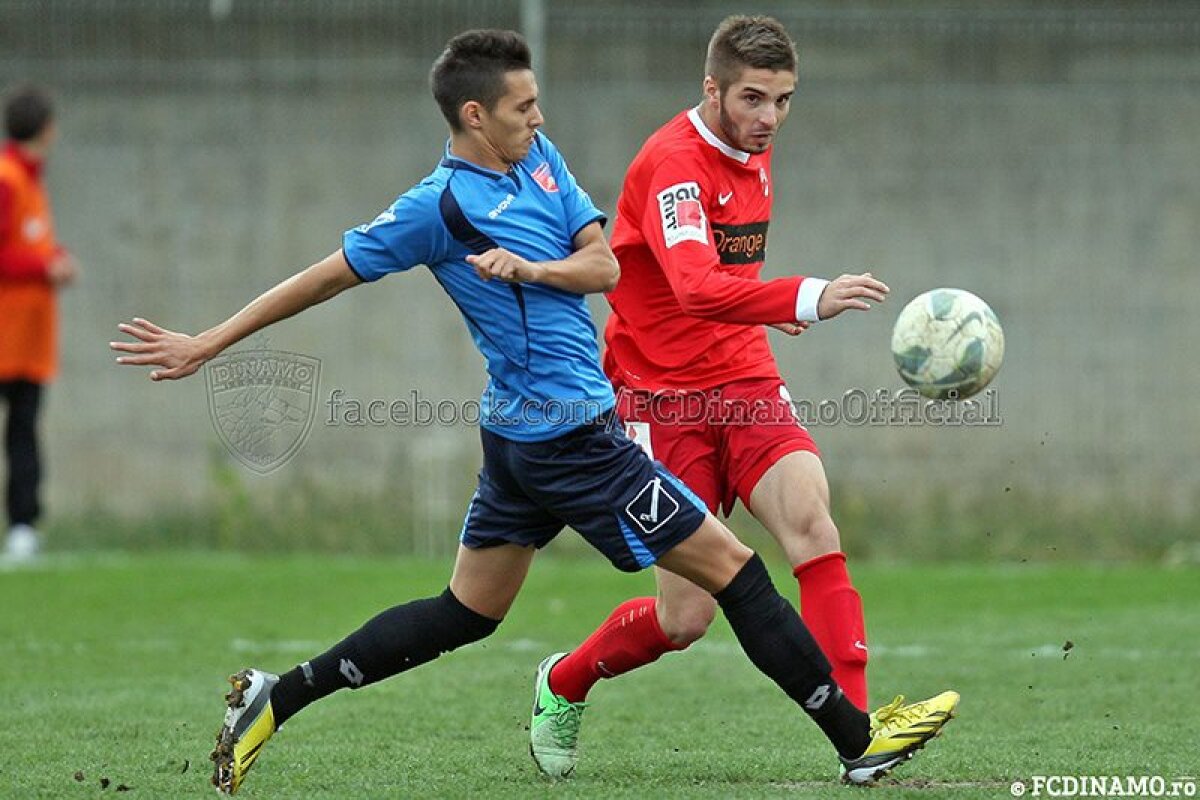 FOTO Dinamo 2 a făcut show, 3-0 cu Tunari! "Cîinii" au avut în teren 8 jucători sub 20 ani