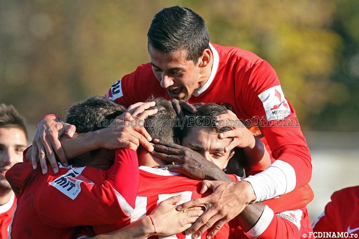 FOTO Dinamo 2 a făcut show, 3-0 cu Tunari! "Cîinii" au avut în teren 8 jucători sub 20 ani