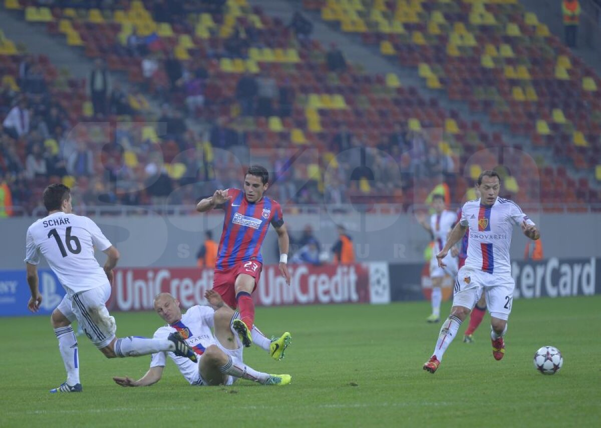 FOTO şi VIDEO » Tatu aduce primul punct al echipei lui Reghe în grupele Ligii » Steaua - Basel 1-1