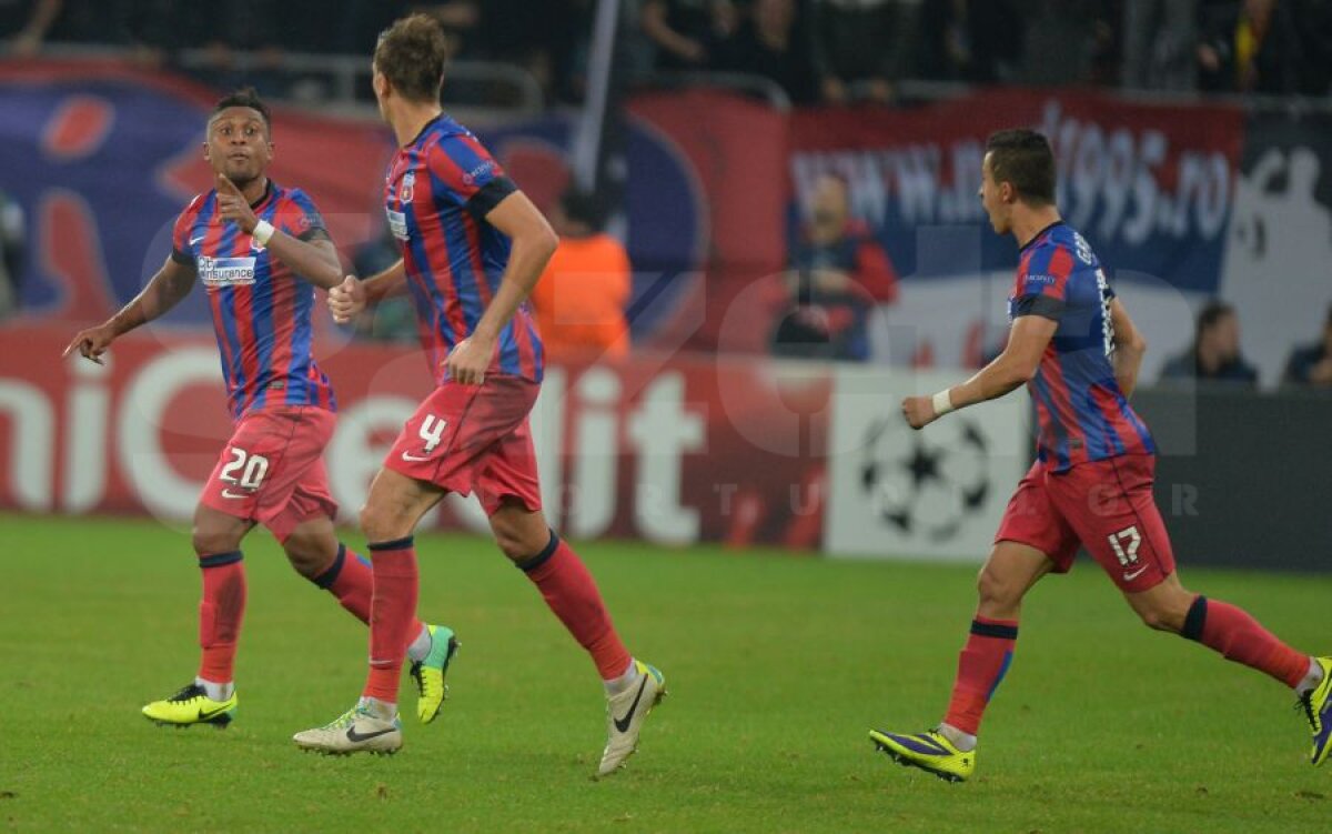 FOTO şi VIDEO » Tatu aduce primul punct al echipei lui Reghe în grupele Ligii » Steaua - Basel 1-1