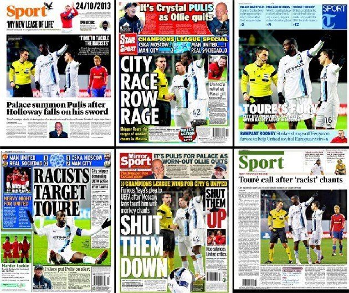 Îşi riscă viitorul! Haţegan riscă o suspendare » UEFA îl anchetează pentru că nu a întrerupt meciul ŢSKA - City