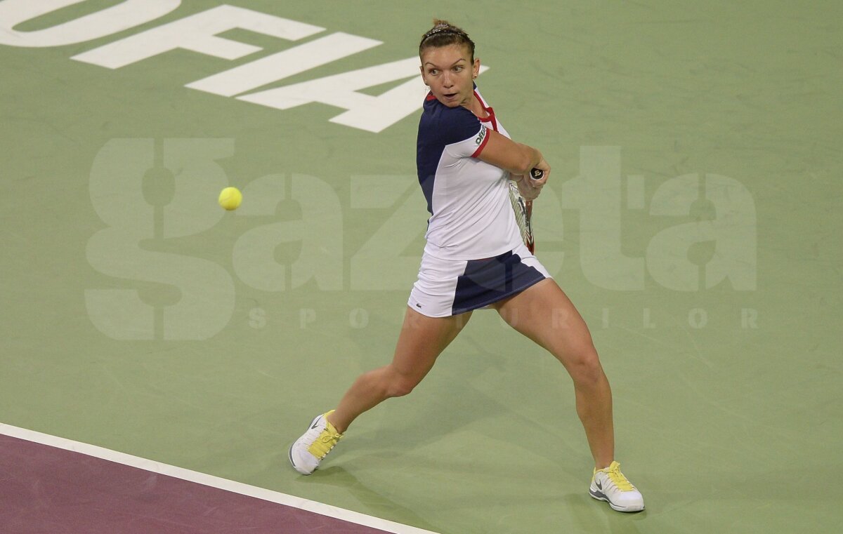 FOTO În formă » Gazeta a asistat la prima victorie a Simonei la Sofia: 6-3, 6-3 cu Anastasia Pavliucenkova