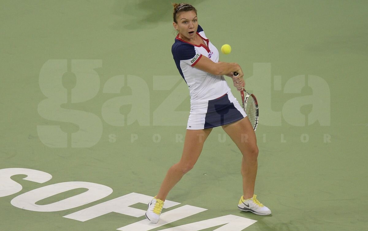 FOTO În formă » Gazeta a asistat la prima victorie a Simonei la Sofia: 6-3, 6-3 cu Anastasia Pavliucenkova
