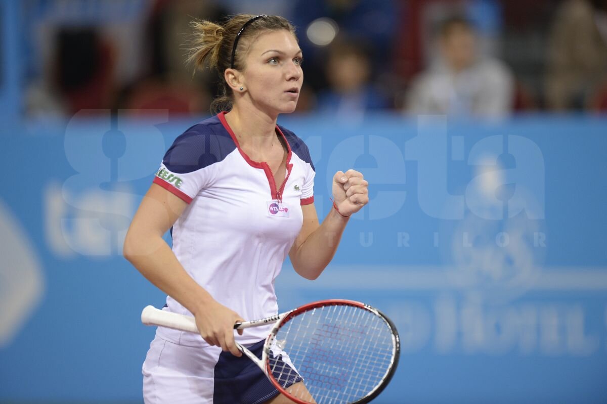 FOTO În formă » Gazeta a asistat la prima victorie a Simonei la Sofia: 6-3, 6-3 cu Anastasia Pavliucenkova