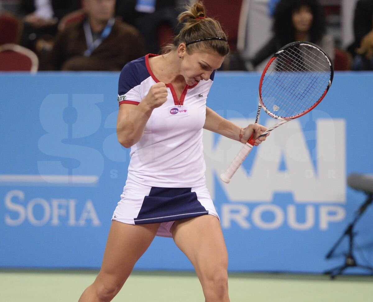 FOTO În formă » Gazeta a asistat la prima victorie a Simonei la Sofia: 6-3, 6-3 cu Anastasia Pavliucenkova