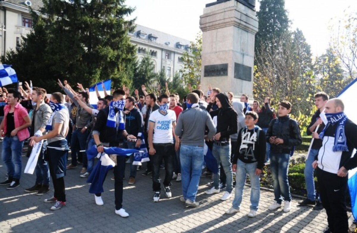 FOTO Suporterii Ştiinţei au făcut miting azi » S-a lăsat cu scandal!