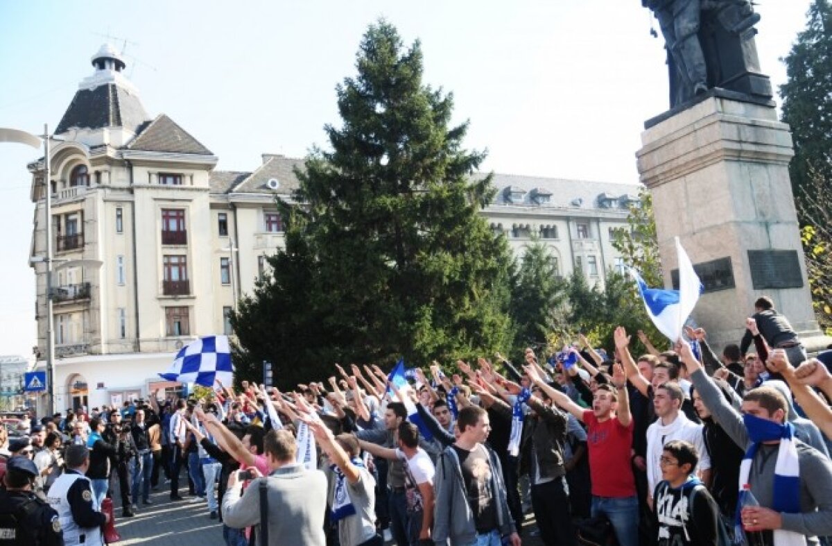 FOTO Suporterii Ştiinţei au făcut miting azi » S-a lăsat cu scandal!