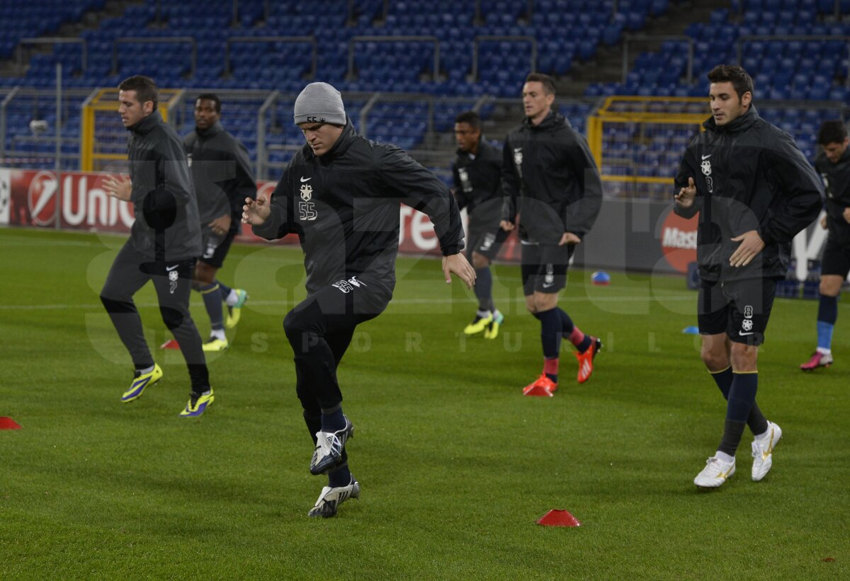 FOTO Steaua a efectuat antrenamentul oficial pe St. Jakob-Park » Cîţi fani sînt aşteptaţi la meci