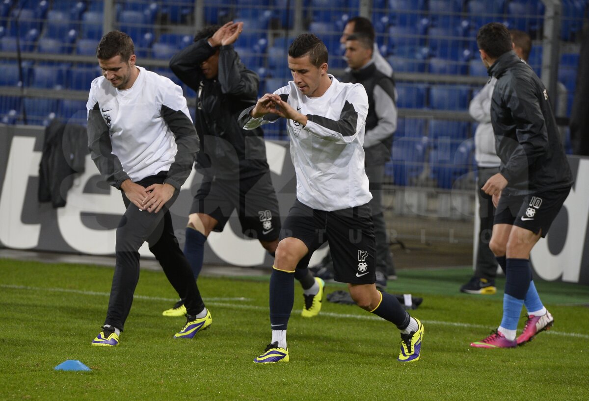 FOTO Steaua a efectuat antrenamentul oficial pe St. Jakob-Park » Cîţi fani sînt aşteptaţi la meci