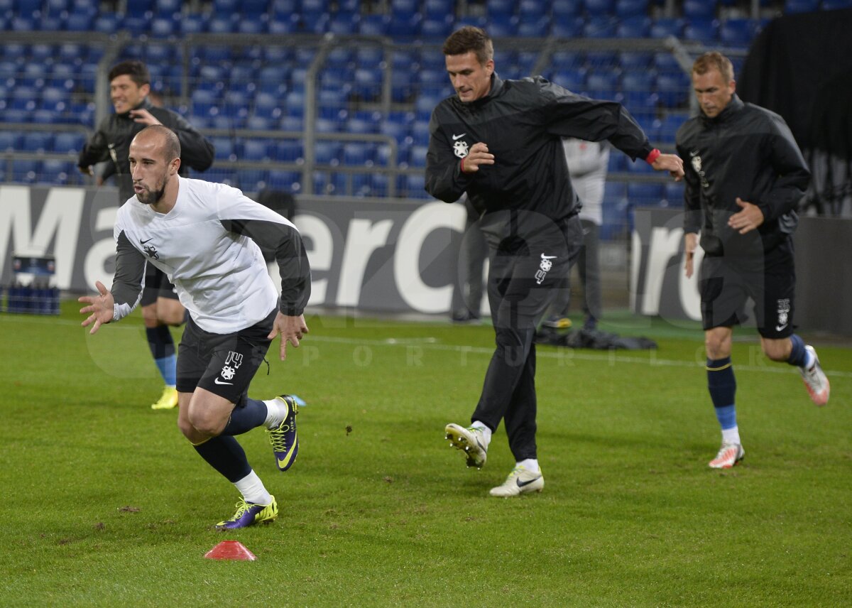 FOTO Steaua a efectuat antrenamentul oficial pe St. Jakob-Park » Cîţi fani sînt aşteptaţi la meci