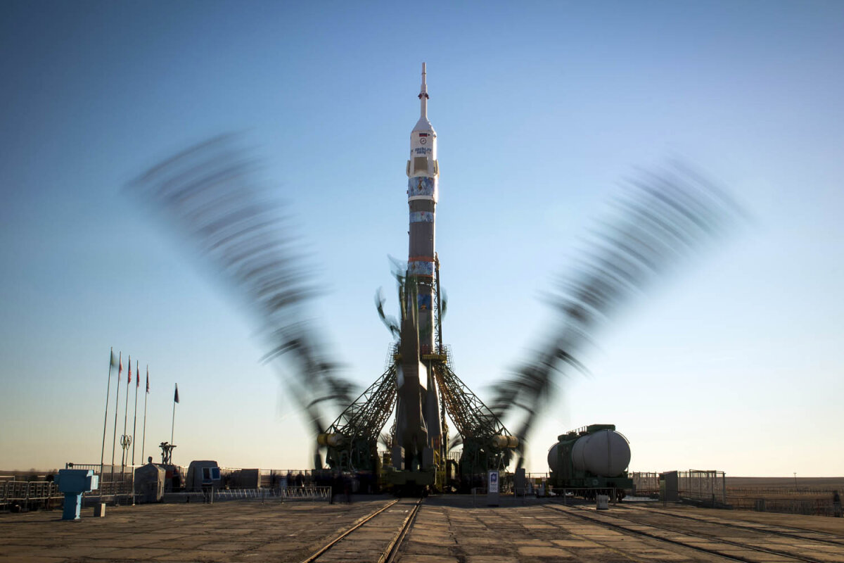 GALERIE FOTO Torţa olimpică ajunge pentru prima oară în spaţiu: ruşii o trimit cu o rachetă Soyuz pe ISS!