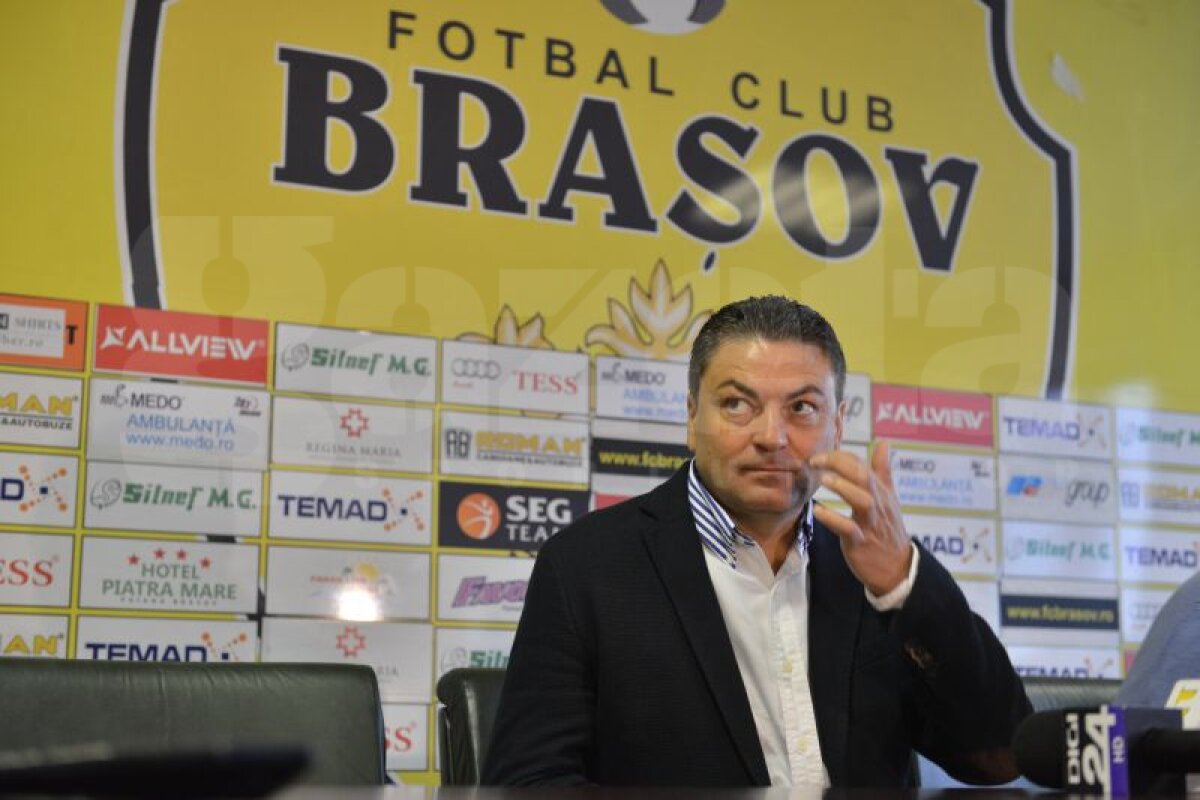 FOTO Ilie Stan a fost prezentat oficial la FC Braşov: "Am un lot valoros, trebuie să depăşim perioada mai dificilă"