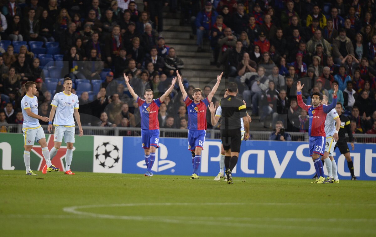 VIDEO+FOTO Dramă în prelungiri » Steaua a scăpat printre degete victoria la Basel, 1-1, şi mai are şanse minime să evite locul 4