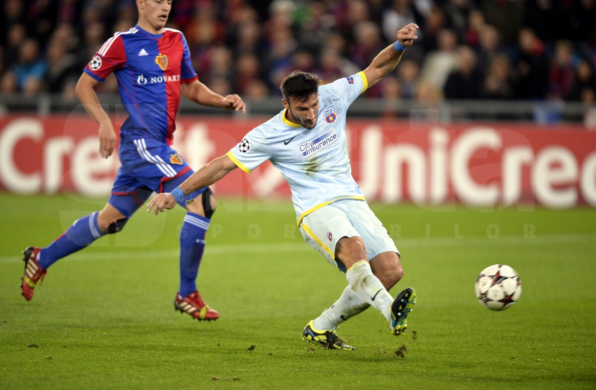 VIDEO+FOTO Dramă în prelungiri » Steaua a scăpat printre degete victoria la Basel, 1-1, şi mai are şanse minime să evite locul 4