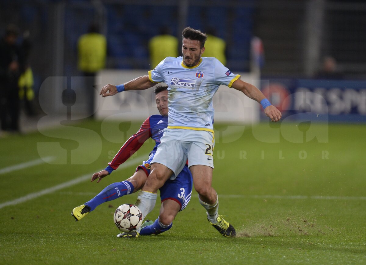 VIDEO+FOTO Dramă în prelungiri » Steaua a scăpat printre degete victoria la Basel, 1-1, şi mai are şanse minime să evite locul 4