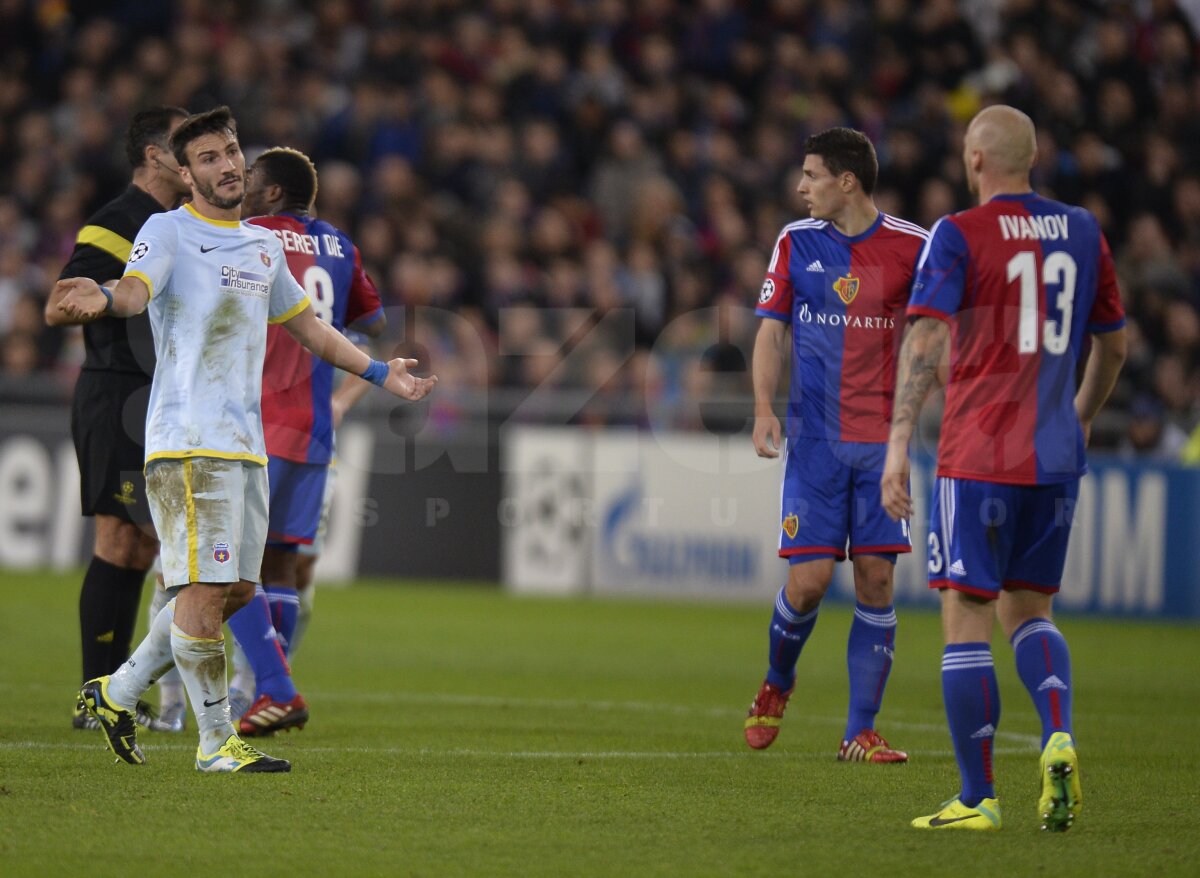 VIDEO+FOTO Dramă în prelungiri » Steaua a scăpat printre degete victoria la Basel, 1-1, şi mai are şanse minime să evite locul 4