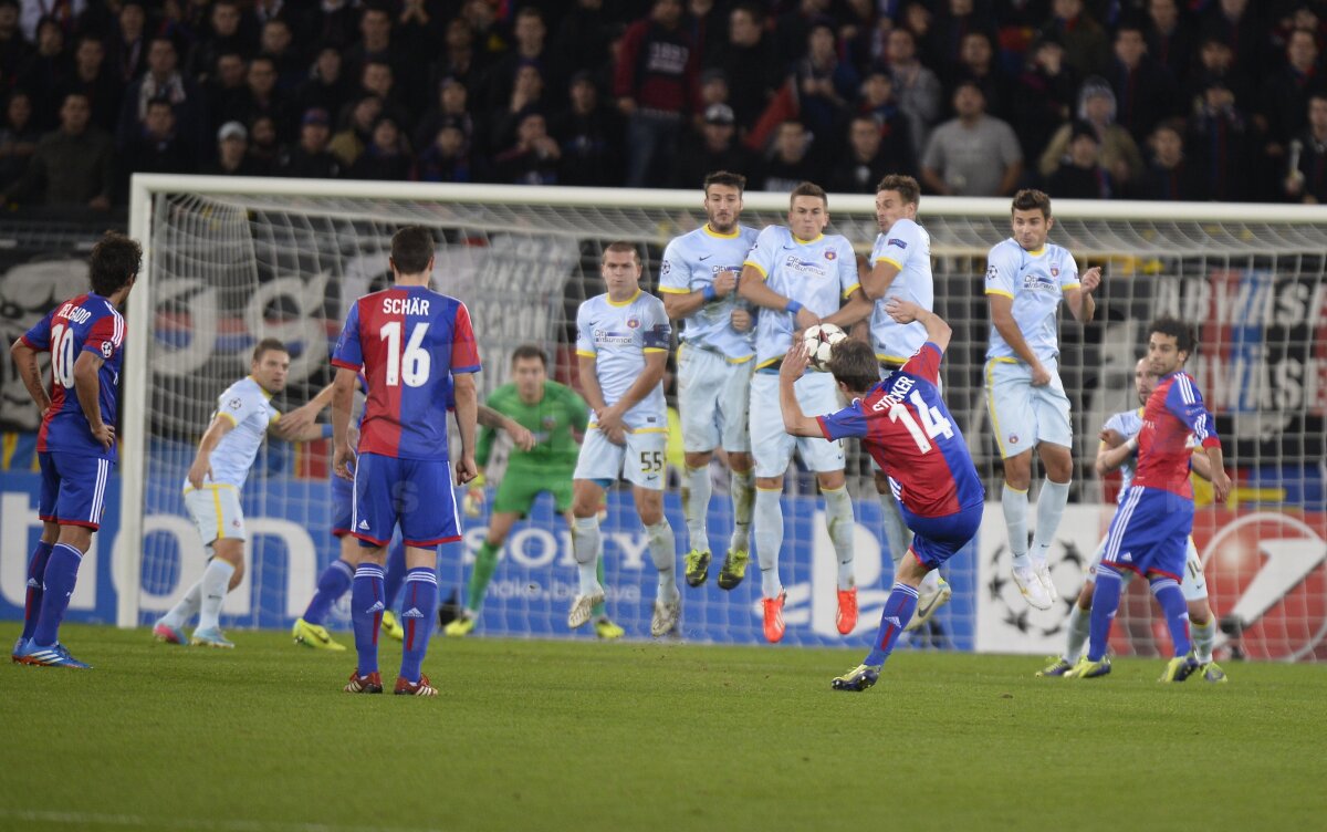 VIDEO+FOTO Dramă în prelungiri » Steaua a scăpat printre degete victoria la Basel, 1-1, şi mai are şanse minime să evite locul 4