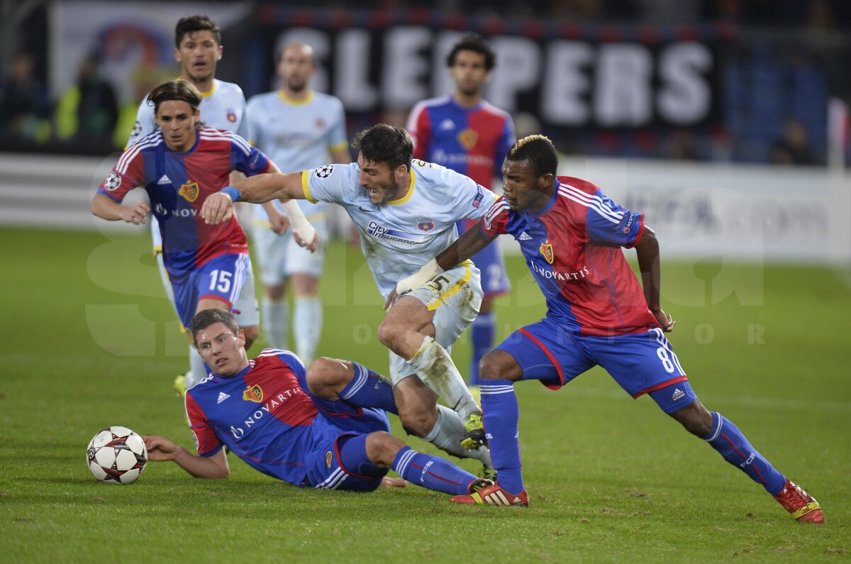 VIDEO+FOTO Dramă în prelungiri » Steaua a scăpat printre degete victoria la Basel, 1-1, şi mai are şanse minime să evite locul 4