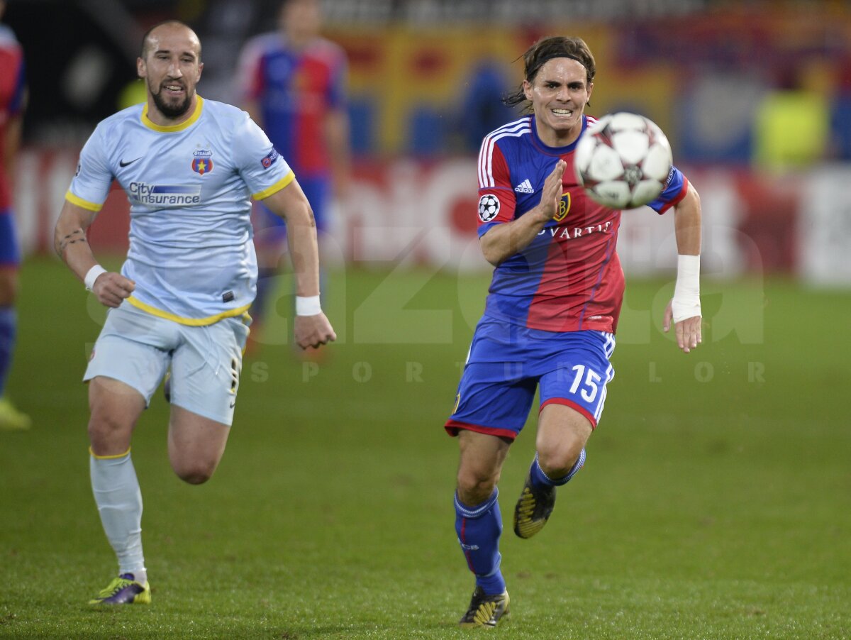 VIDEO+FOTO Dramă în prelungiri » Steaua a scăpat printre degete victoria la Basel, 1-1, şi mai are şanse minime să evite locul 4