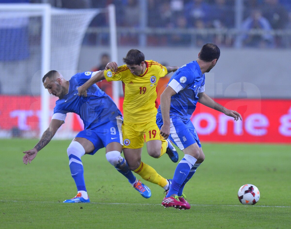 VIDEO şi FOTO De doi bani speranţă » România a fost surclasată în Grecia, 1-3! Ne mai agăţăm doar de golul lui Stancu