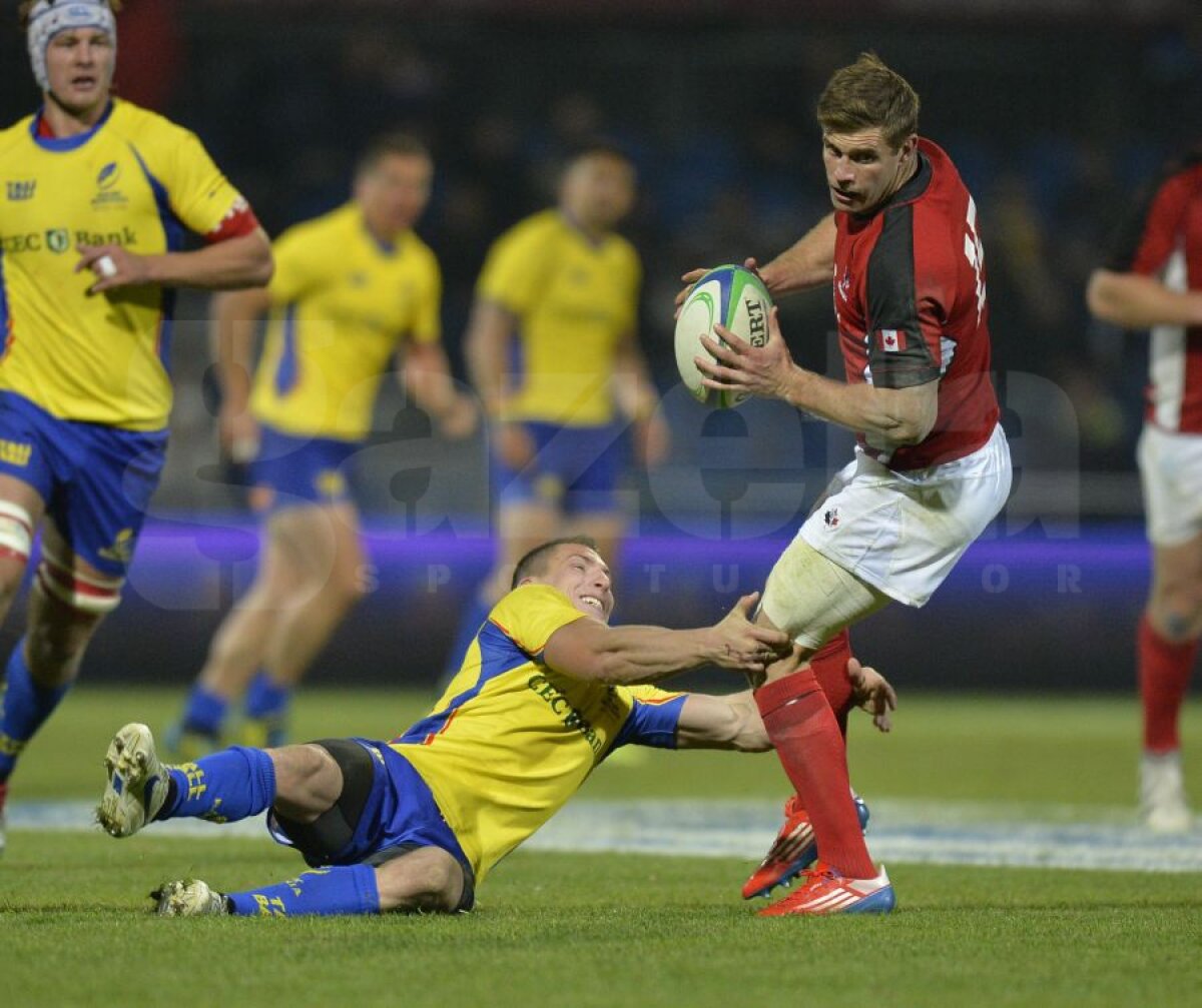 GALERIE FOTO Naţionala de rugby a României a învins Canada într-un amical, 21-20