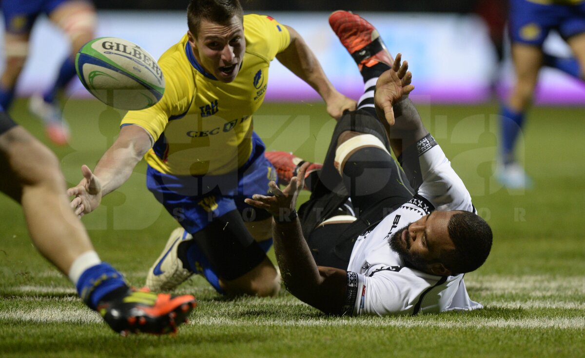 FOTO Primul eşec » Naţionala de rugby a României a fost învinsă de Fiji, 26-7