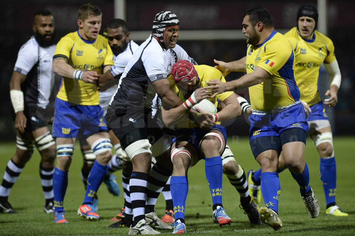 FOTO Primul eşec » Naţionala de rugby a României a fost învinsă de Fiji, 26-7