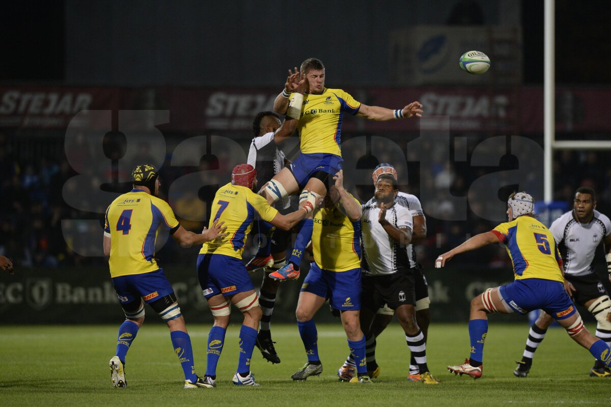 FOTO Primul eşec » Naţionala de rugby a României a fost învinsă de Fiji, 26-7