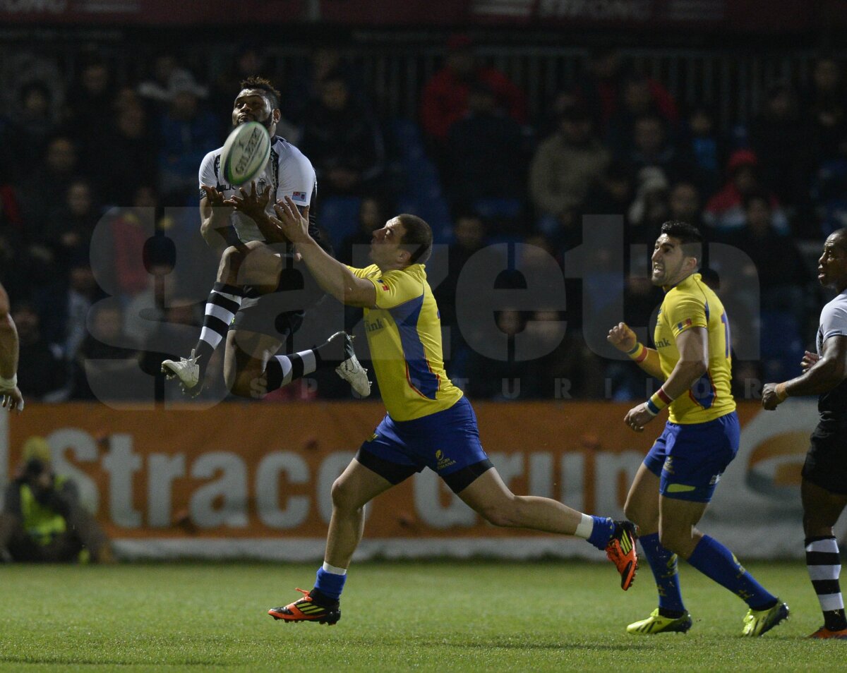 FOTO Primul eşec » Naţionala de rugby a României a fost învinsă de Fiji, 26-7