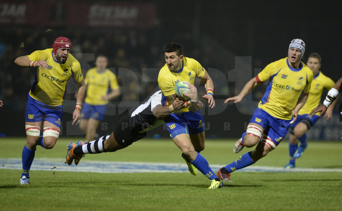 FOTO Primul eşec » Naţionala de rugby a României a fost învinsă de Fiji, 26-7