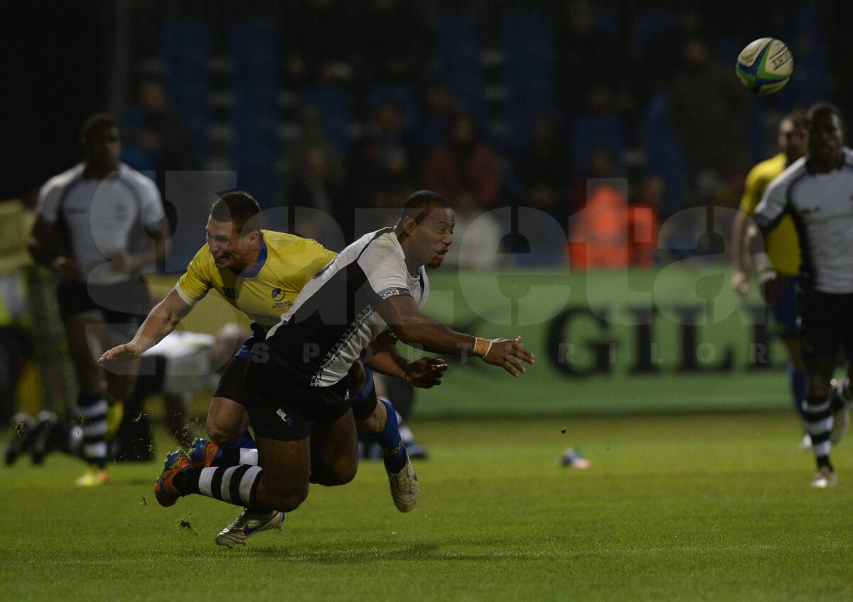 FOTO Primul eşec » Naţionala de rugby a României a fost învinsă de Fiji, 26-7