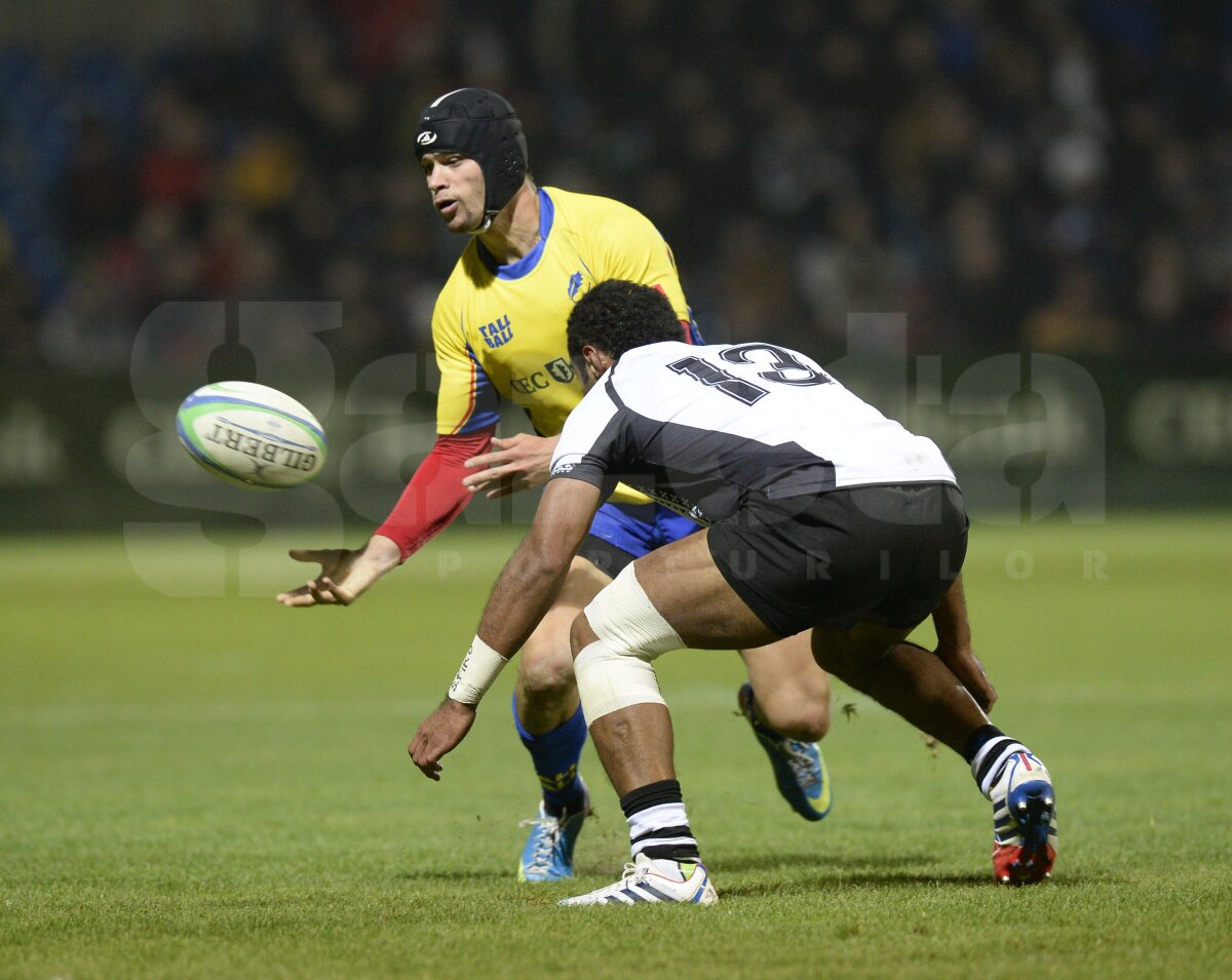 FOTO Primul eşec » Naţionala de rugby a României a fost învinsă de Fiji, 26-7